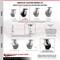Service Caster 5 Inch Glass Filled Nylon Caster Brakes/Swivel Locks and 2 Rigid SCC, 2PK SCC-35S520-GFNB-SLB-BSL-2-R-2 - alternate 4